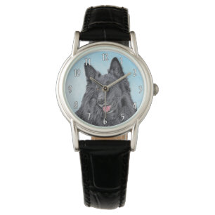 Montre Peinture belge Sheepdog - Cute Original Chien Art