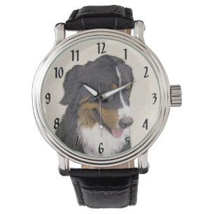 Montre Peinture bernoise de chien de montagne - Art origi