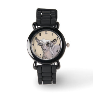 Montre Peinture Chinoise sans cheveux peint art original 