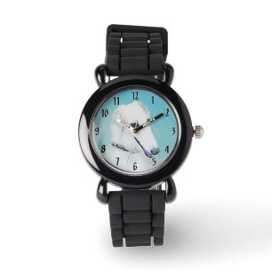 Montre Peinture de Borzoi (Blanc) - Joli Chien d'origine