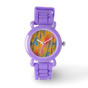 Montre Peinture de couleurs primaires 
