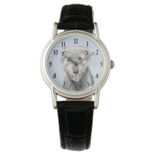 Montre Peinture de Wolfhound irlandais - Joli art origina
