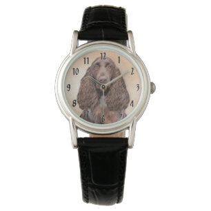 Montre Peinture d'espagnol de terrain - jolie art origina