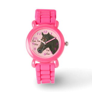 Montre Peinture équine d'art de portrait de cheval de