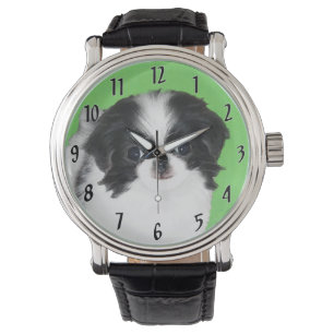 Montre Peinture japonaise de chiot - Chien Art