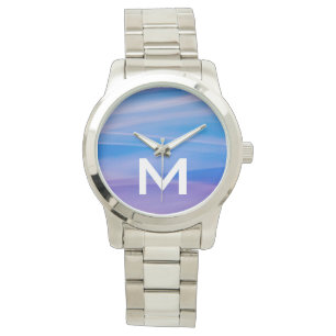 Montre Peinture lumineuse de traînées de couleurs abstrai