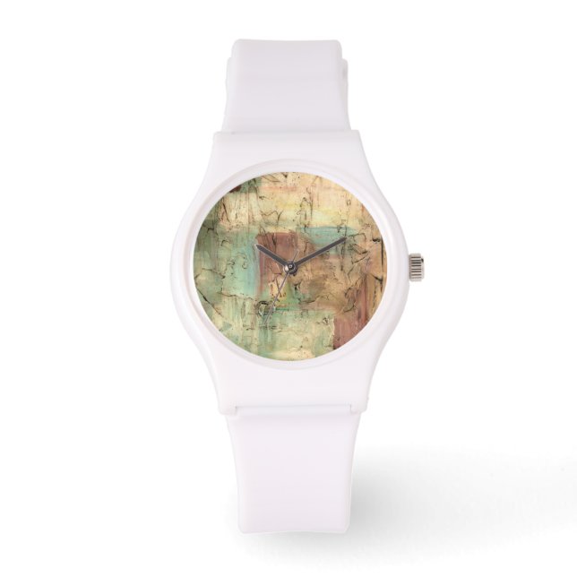 Montre Peinture sur la Terre avec surface fissurée (Recto)