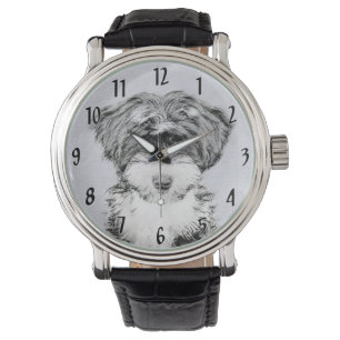 Montre Peinture Tibétaine Terrier - Cute Original Chien A