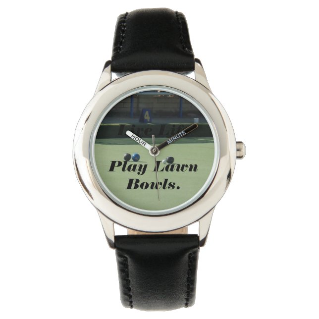 Montre Pelouse Bows Live Life Jeu Et Logo, (devant)