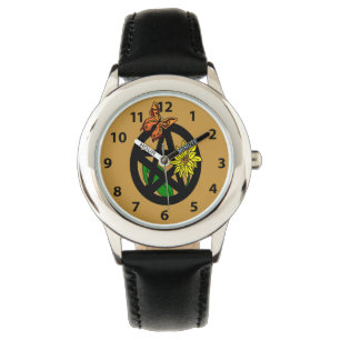 Montre Pentacle papillon et tournesol
