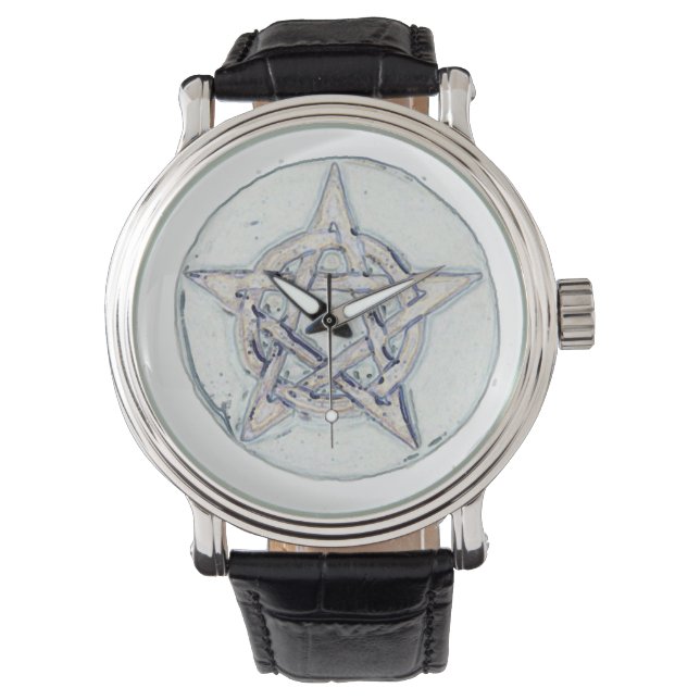 Montre pentagramme artistique (devant)