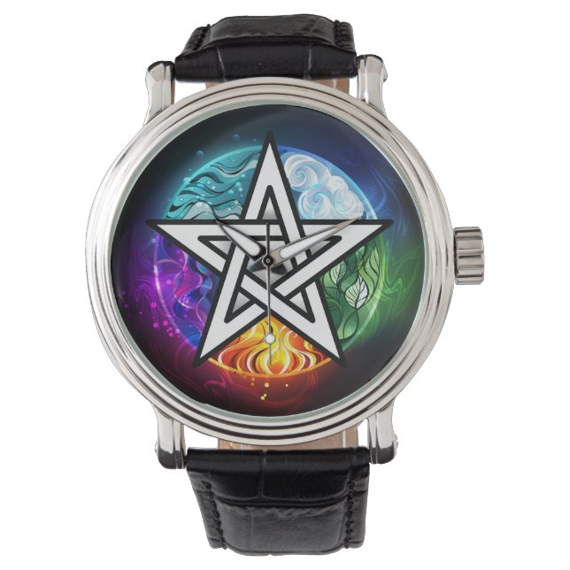 Montre pentagramme du Wiccan (devant)