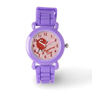 Montre Pepperoni Tony Time Cute Pizza Cartoon Amusant