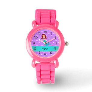 Montre Perles nommées personnalisées de pourpre de sir