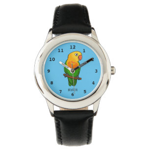 Montre Perroquet de caricature mignon lovebird