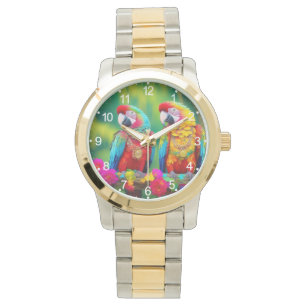 Montre Perroquets Macaw Colorés Sur La Branche-67859