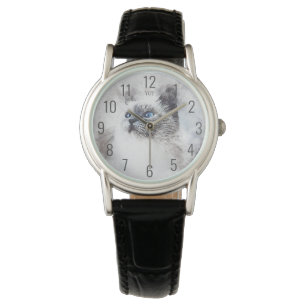 Montre Perse Chat aquarelle design femmes