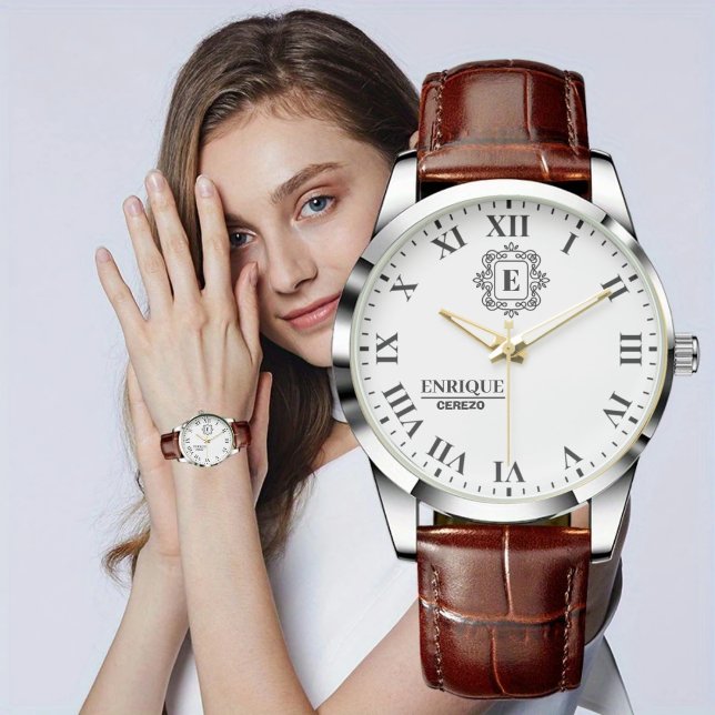 Montre Personalized Initials Elegant Gift for Him & Her (Créateur téléchargé)