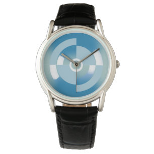 Montre personnalisable avec cercle Abstrait