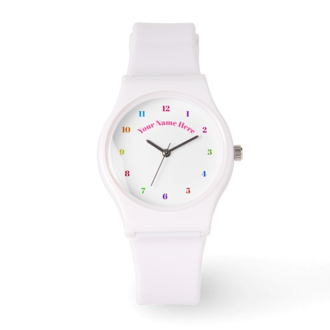 Montre Personnalisable - Choisissez vos polices / Ajouter (Recto)