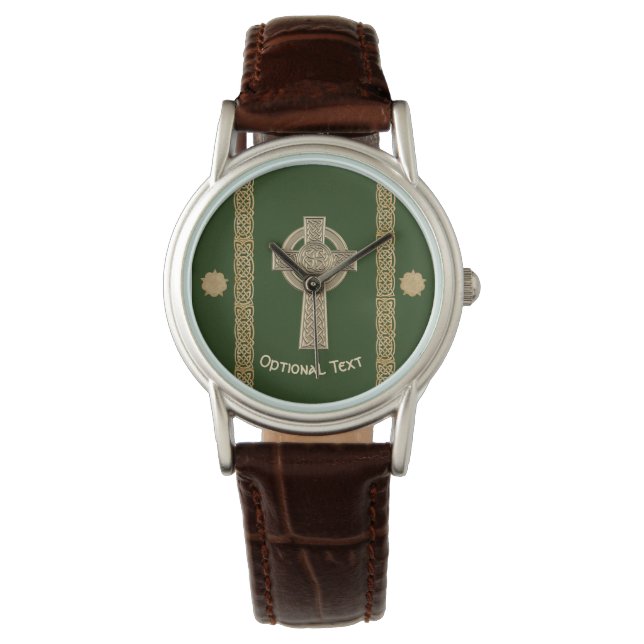 Montre Personnalisation de la croix celtique (devant)