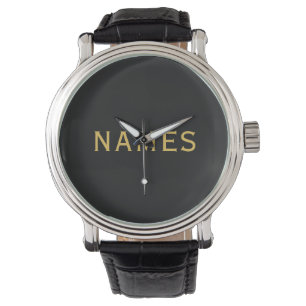 Montre Personnalisé avec le nom de famille ou le surnom