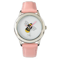 Personnalisé Bumble Bee kids rose watch