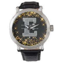 Personnalisé E Premier Monogramme D'Argent Votre N