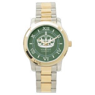 Montre Personnalisé Garder la Couronne de calme sur la Dé
