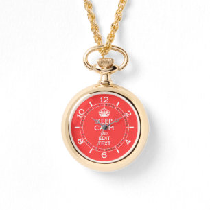 Montre Personnalisé GARDEZ LE CALME votre cadran de
