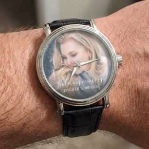 Montre Personnalisé Moderne dans la mémoire d'amour Mém