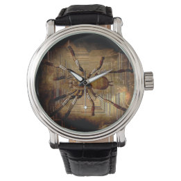 Montre Personnalisé noir et Brown Déplaisant Crawly Spide