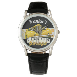 Montre personnalisé votre garage classique nommé de
