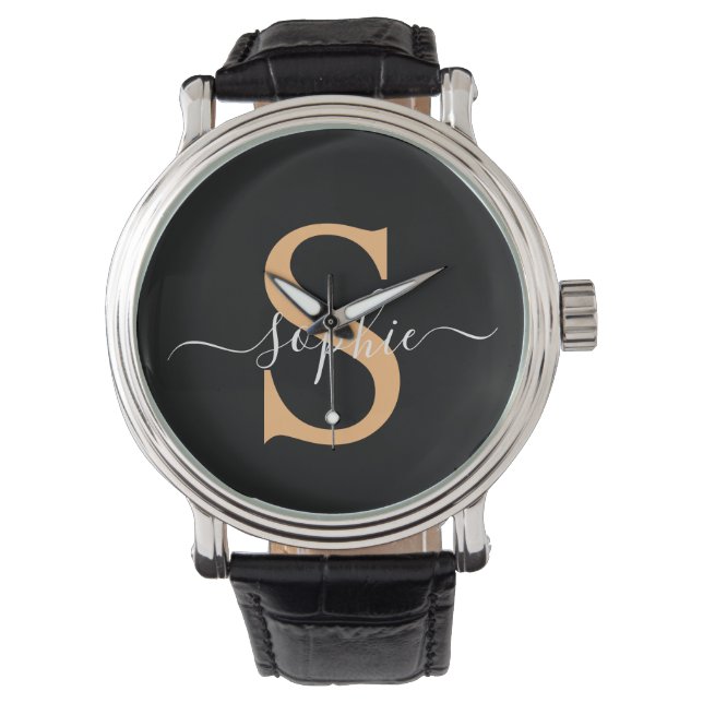 Montre Personnalisé Votre Nom, Nom Personnalisé, Cadeau A (devant)