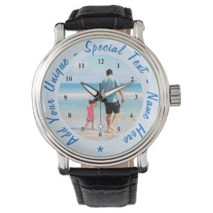 Montre Personnalisé Votre Photo Watch avec texte personna