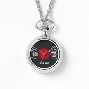 Montre personnalisée en disque vinyle