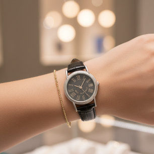 Montre personnalisée "Juste Mariés" Cadeau pour Ma