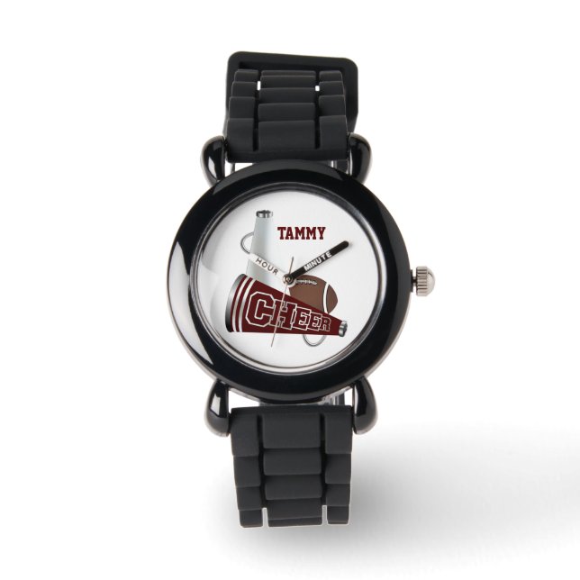 Montre Personnalisée Mégaphone Maroo & White Cheer (Recto)