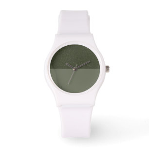 Montre personnalisée Moss Green Double Texture