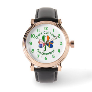 Montre personnalisée pour homme Trèfle des îles Ål