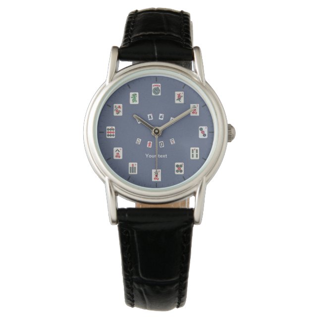 Montre Personnaliser la conception des tuiles MahJong sur (devant)