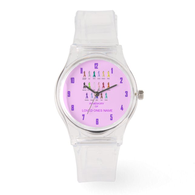 MONTRE PERSONNALISER LA SENSIBILISATION AU CANCER (Recto)