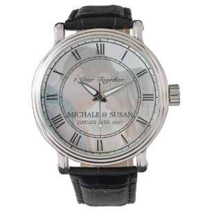 Montre Personnaliser l'homme d'anniversaire Mariage (votr