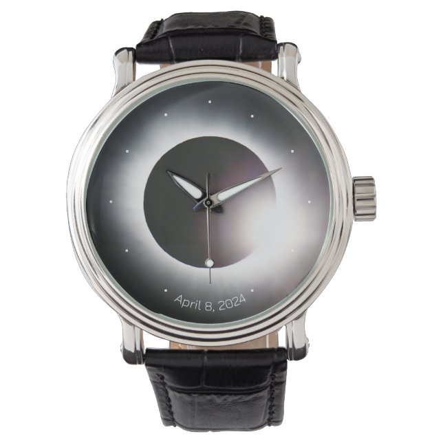 Montre Personnaliser Total Solar Eclipse 2024 (devant)