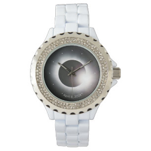Montre Personnaliser Total Solar Eclipse 2024 femmes