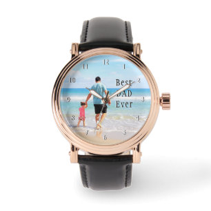 Montre Personnaliser Votre Papa Photo Watch Cadeau - Meil