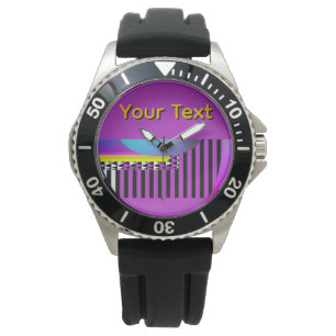 Montre Personnalisez vos touches de piano texte Hommes Ad
