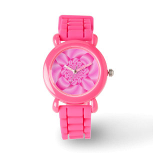 Montre Pétale de feuille rose