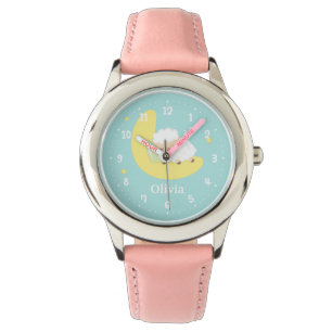 Montre Petit agneau couché sur la lune Les enfants regar