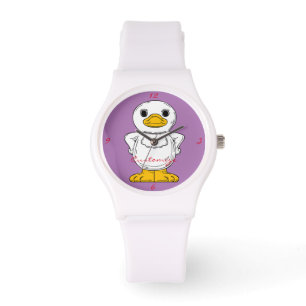 Montre Petit canard blanc debout Thunder_Cove
